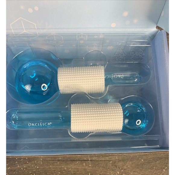 Lot of 2 - Pacifica Chill Baby Cooling Cryo Globes Facial Massage 2 Glass Globes - Picture 16 of 16